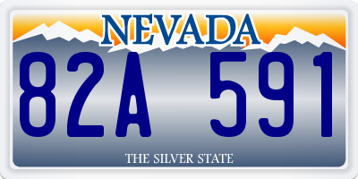 NV license plate 82A591