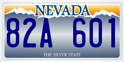 NV license plate 82A601