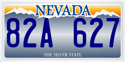 NV license plate 82A627
