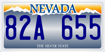 NV license plate 82A655