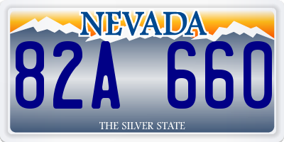 NV license plate 82A660