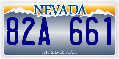 NV license plate 82A661