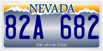 NV license plate 82A682
