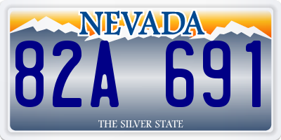 NV license plate 82A691