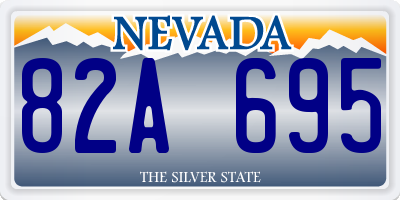 NV license plate 82A695