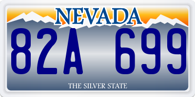 NV license plate 82A699