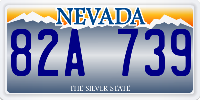 NV license plate 82A739