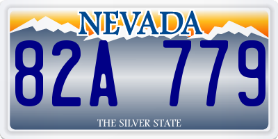 NV license plate 82A779