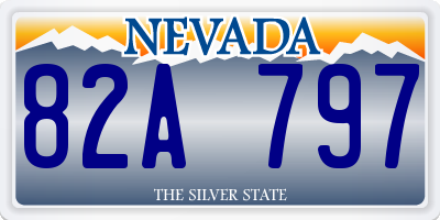 NV license plate 82A797