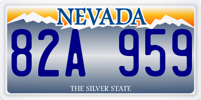 NV license plate 82A959