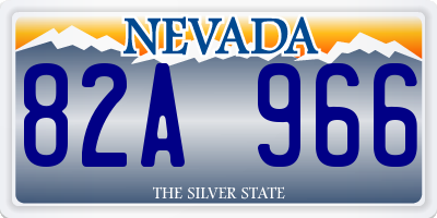 NV license plate 82A966