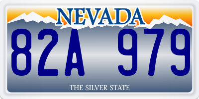 NV license plate 82A979