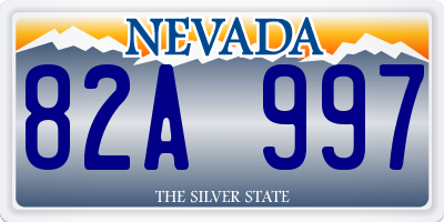 NV license plate 82A997