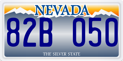 NV license plate 82B050