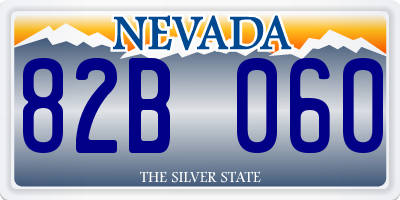 NV license plate 82B060