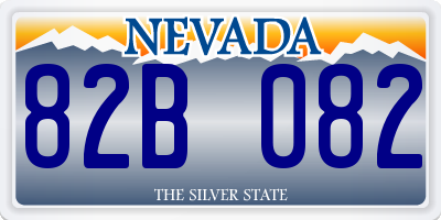 NV license plate 82B082