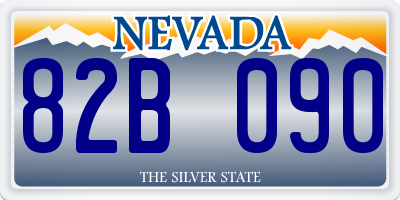 NV license plate 82B090