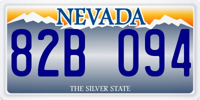 NV license plate 82B094