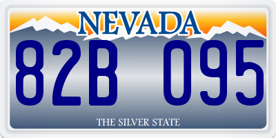 NV license plate 82B095