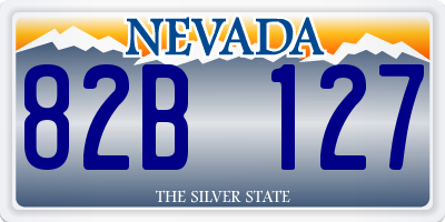 NV license plate 82B127