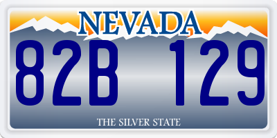 NV license plate 82B129