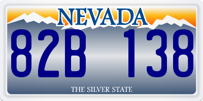 NV license plate 82B138