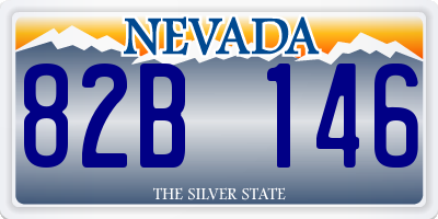 NV license plate 82B146