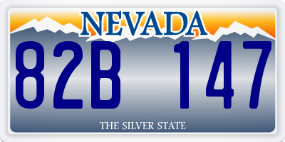 NV license plate 82B147