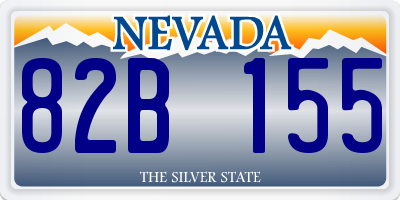 NV license plate 82B155