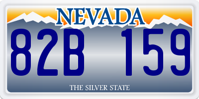 NV license plate 82B159