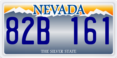 NV license plate 82B161