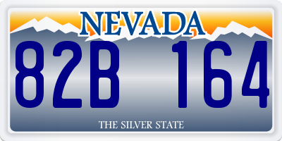 NV license plate 82B164