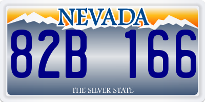 NV license plate 82B166