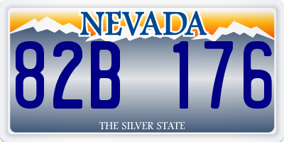 NV license plate 82B176
