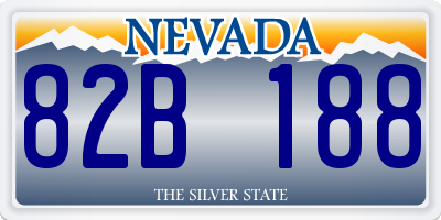 NV license plate 82B188