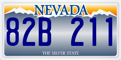 NV license plate 82B211