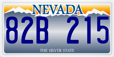 NV license plate 82B215