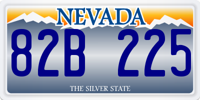 NV license plate 82B225