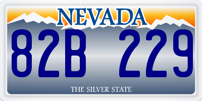 NV license plate 82B229
