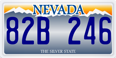 NV license plate 82B246