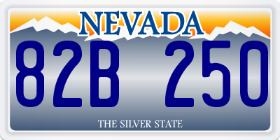 NV license plate 82B250
