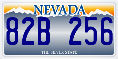 NV license plate 82B256