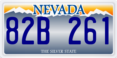 NV license plate 82B261