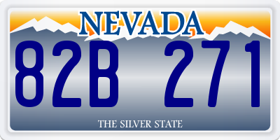 NV license plate 82B271