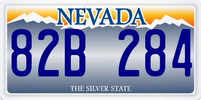 NV license plate 82B284