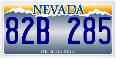 NV license plate 82B285