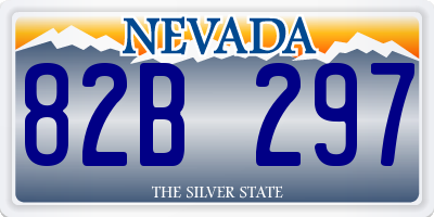 NV license plate 82B297