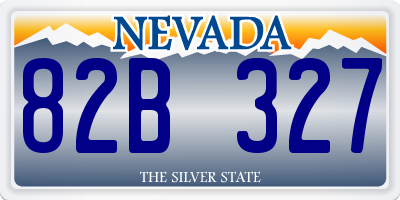 NV license plate 82B327