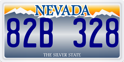 NV license plate 82B328