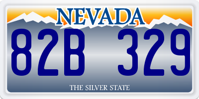 NV license plate 82B329